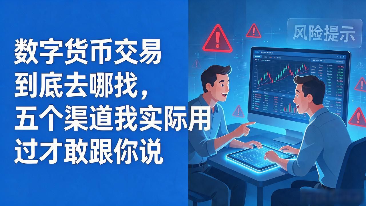 数字货币交易到底去哪找,五个渠道我实际用过才敢跟你说