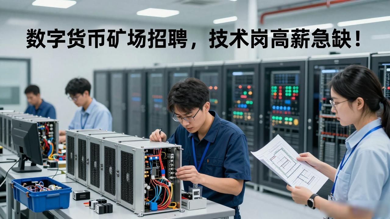 数字货币矿场招聘,技术岗高薪急缺!