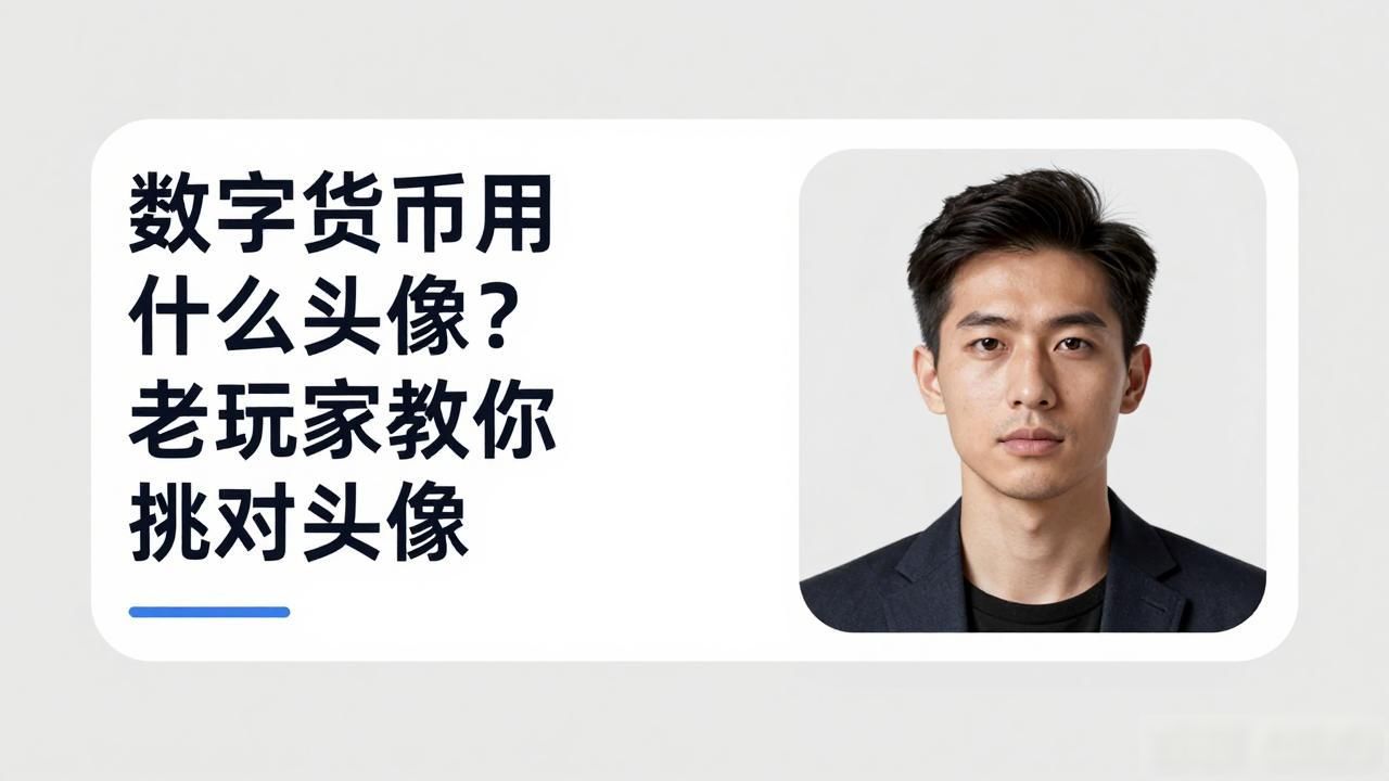 数字货币用什么头像?老玩家教你挑对头像