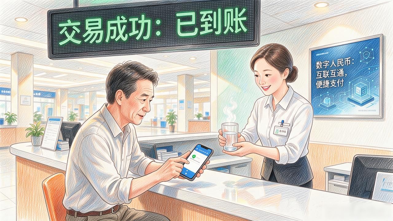 数字货币还款现场,柜台上那笔三万二还贷款,实际比现金多走了三道手续