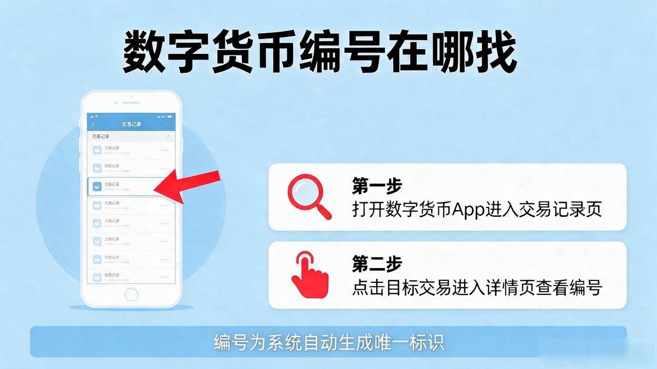 数字货币编号在哪找?打开App两步就能查到