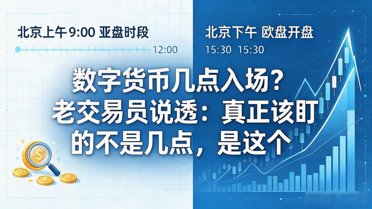 数字货币几点入场?老交易员说透:真正该盯的不是几点,是这个
