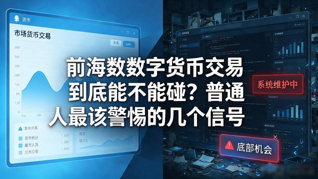 前海数数字货币交易到底能不能碰?普通人最该警惕的几个信号