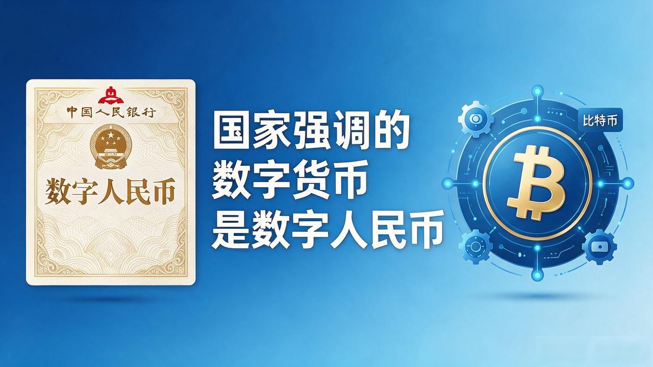 国家强调的数字货币是哪种?数字人民币和比特币有啥区别